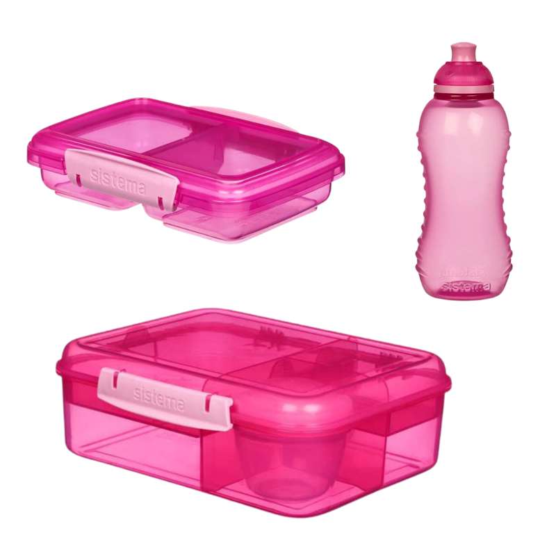 Madpakke Sampak 3   Pink fra Sistema