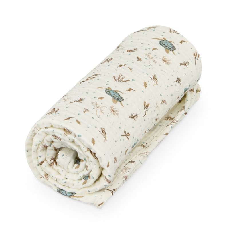 Muslin Babytæppe   Gots   Sea Garden fra Cam Cam Copenhagen