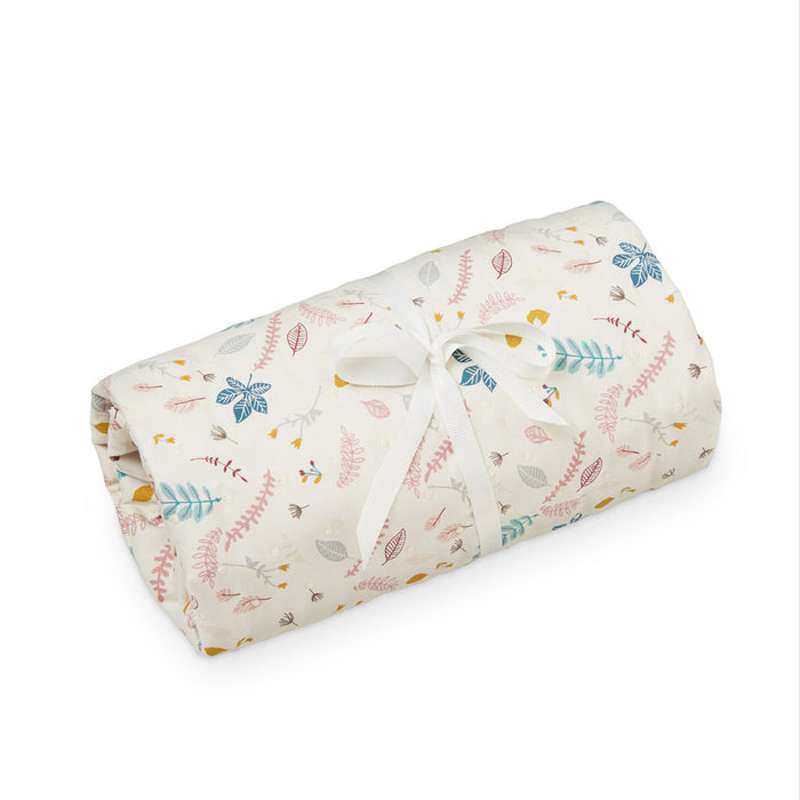 Quilted Babytæppe Ocs Pressed Leaves Rose fra Cam Cam Copenhagen