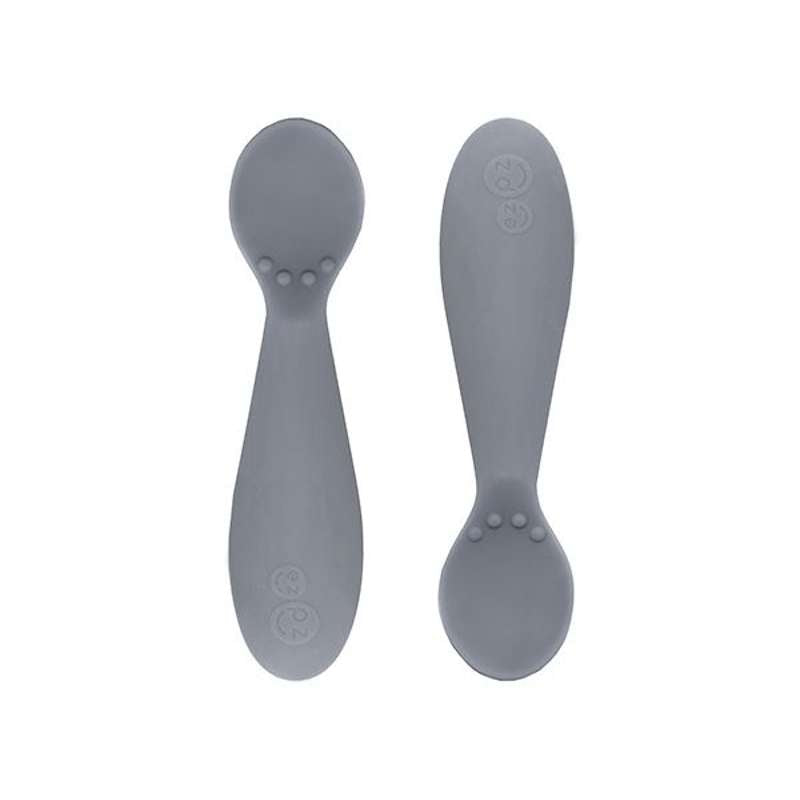Tiny Spoon 2 Stk. Silikoneskeer   Mørk Grå fra Ezpz