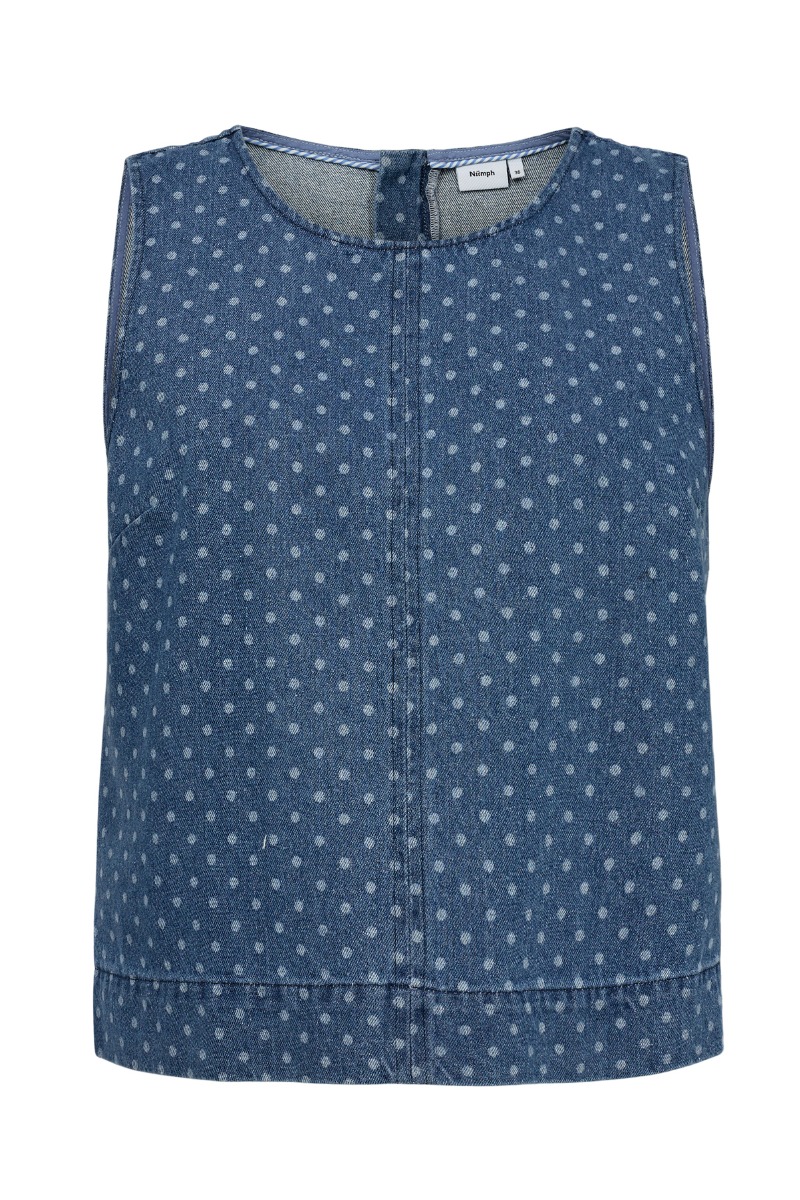 Top   Nuhaddie Top   Medium Blue Denim fra Nümph