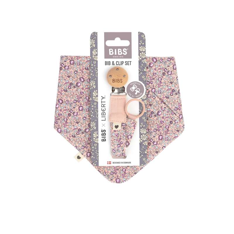 Accessories   Bandana Savlesmæk Og Suttesnor   Liberty   Eloise Blush fra Bibs