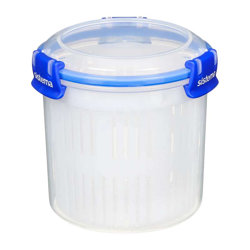 Madopbevaring   Klip It Plus   Round   700ml   Blå fra Sistema