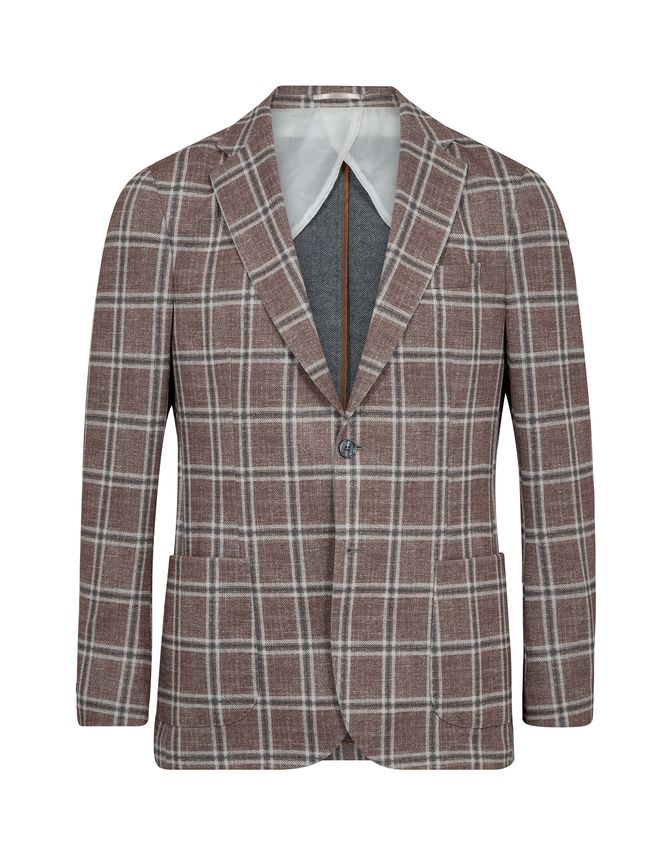 Checked Blazer fra Gino Marcello