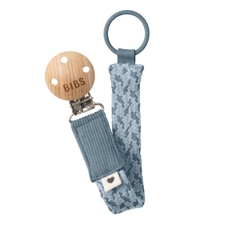 Accessories   Paci Braid Suttesnor   Petrol Baby Blue fra Bibs