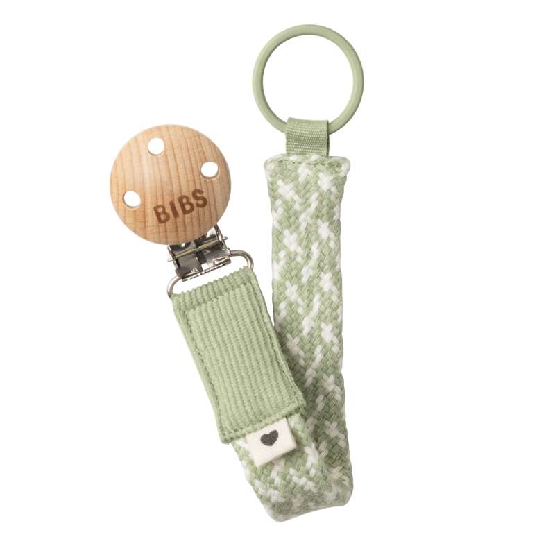 Accessories   Paci Braid Suttesnor   Sage Ivory fra Bibs