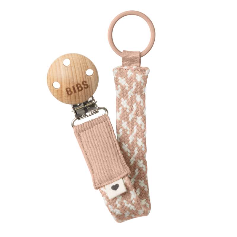 Accessories   Paci Braid Suttesnor   Blush Ivory fra Bibs