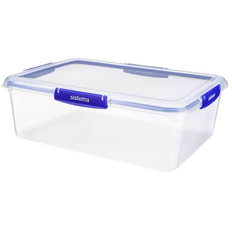 Madopbevaring   Klip It Plus   Rectangle   7.5l   Blå fra Sistema