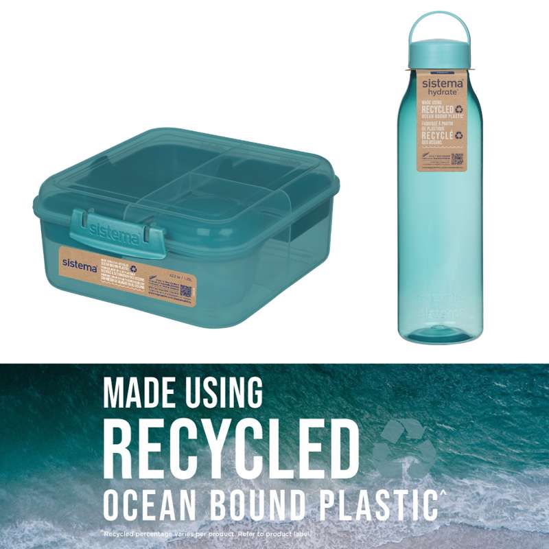 Ocean Bound Madpakke Sampak 2   Teal Stone fra Sistema