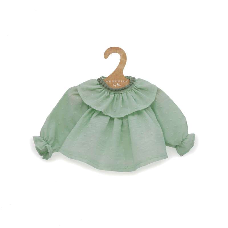 Dukketøj   43 46 Cm.   Skjorte Med Krave   Mint fra Memories By Asã­