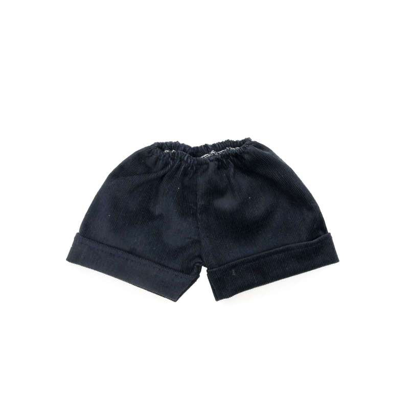 Dukketøj   43 46 Cm.   Fløjlsshorts   Marineblå fra Memories By Asã­