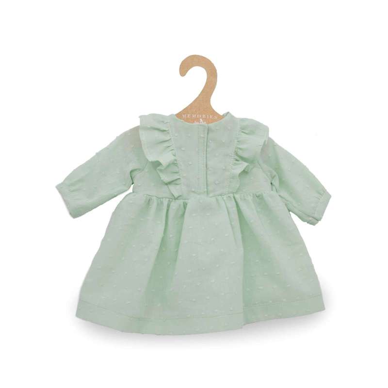 Dukketøj   43 46 Cm.   Langærmet Kjole   Mint fra Memories By Asã­