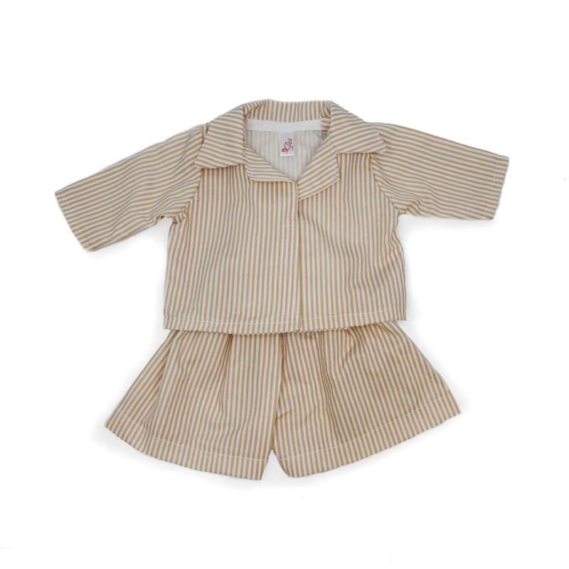Dukketøj   43 46 Cm.   Pyjamassæt   Stribet fra Memories By Asã­