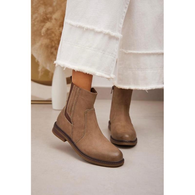 Anne Dame Støvler 6399   Kaki fra Shoes