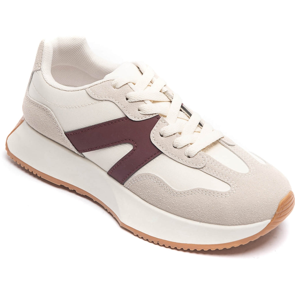 Annick Dame Sneakers 8917   Wine fra Shoes