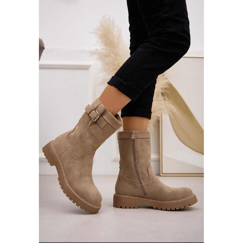 Antoinette Dame Støvler 8613   Kaki fra Shoes