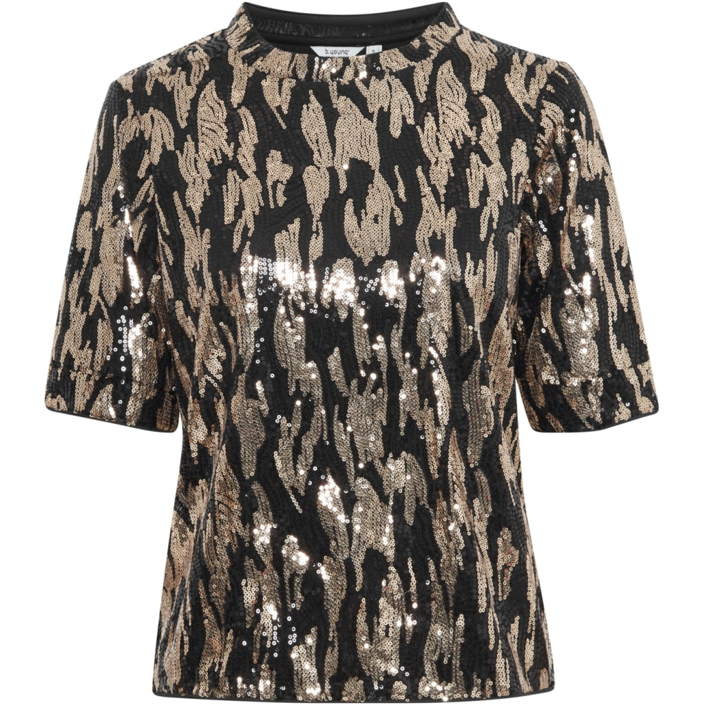 Dame Top Byrei   Gold Abstract Mix fra B.young