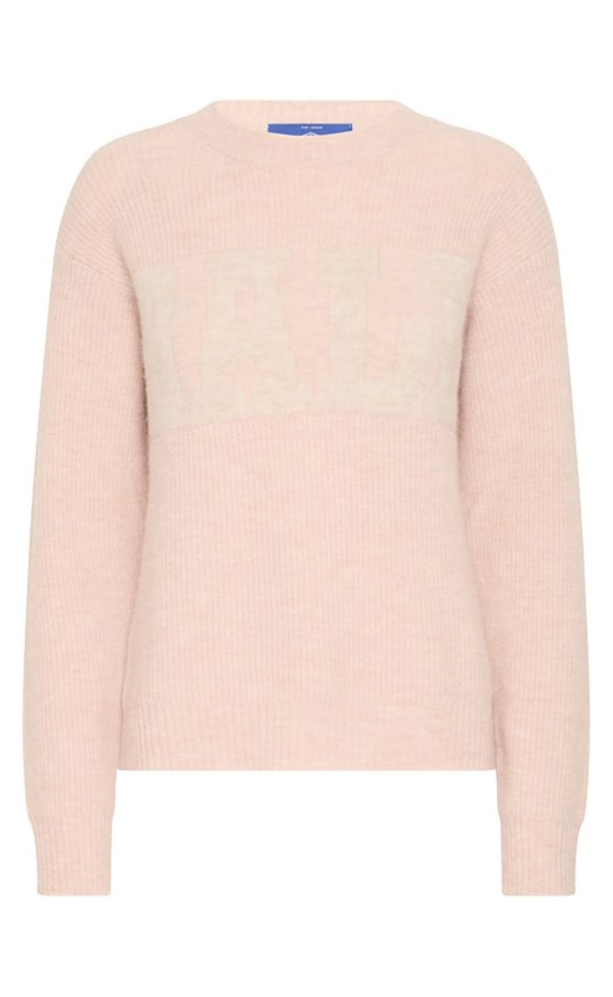 Striktrøje   Stacy   Mauve Chalk Melange fra Ball Original