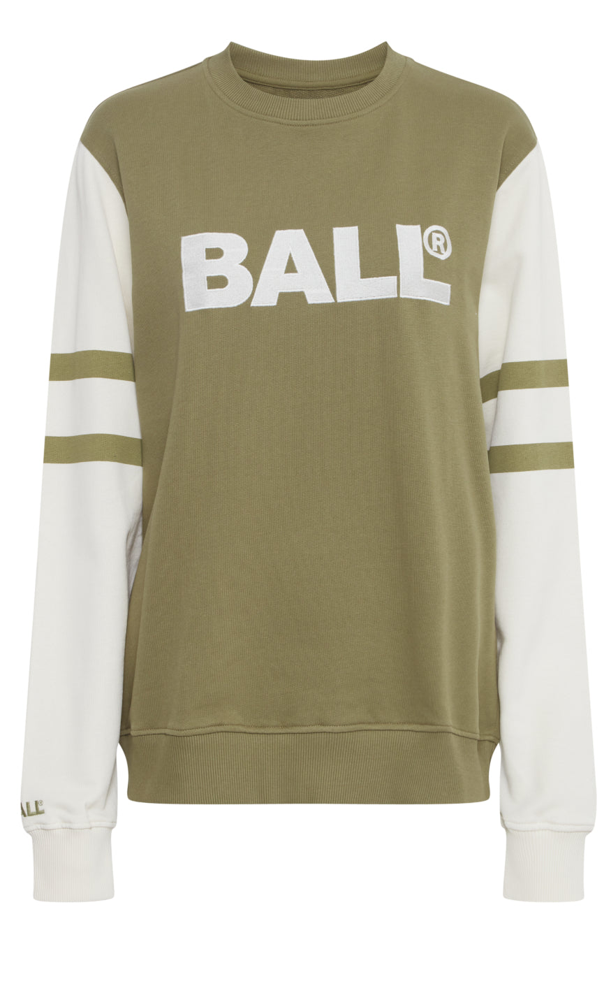 Sweatshirt Brown Green Olive fra Ball Original