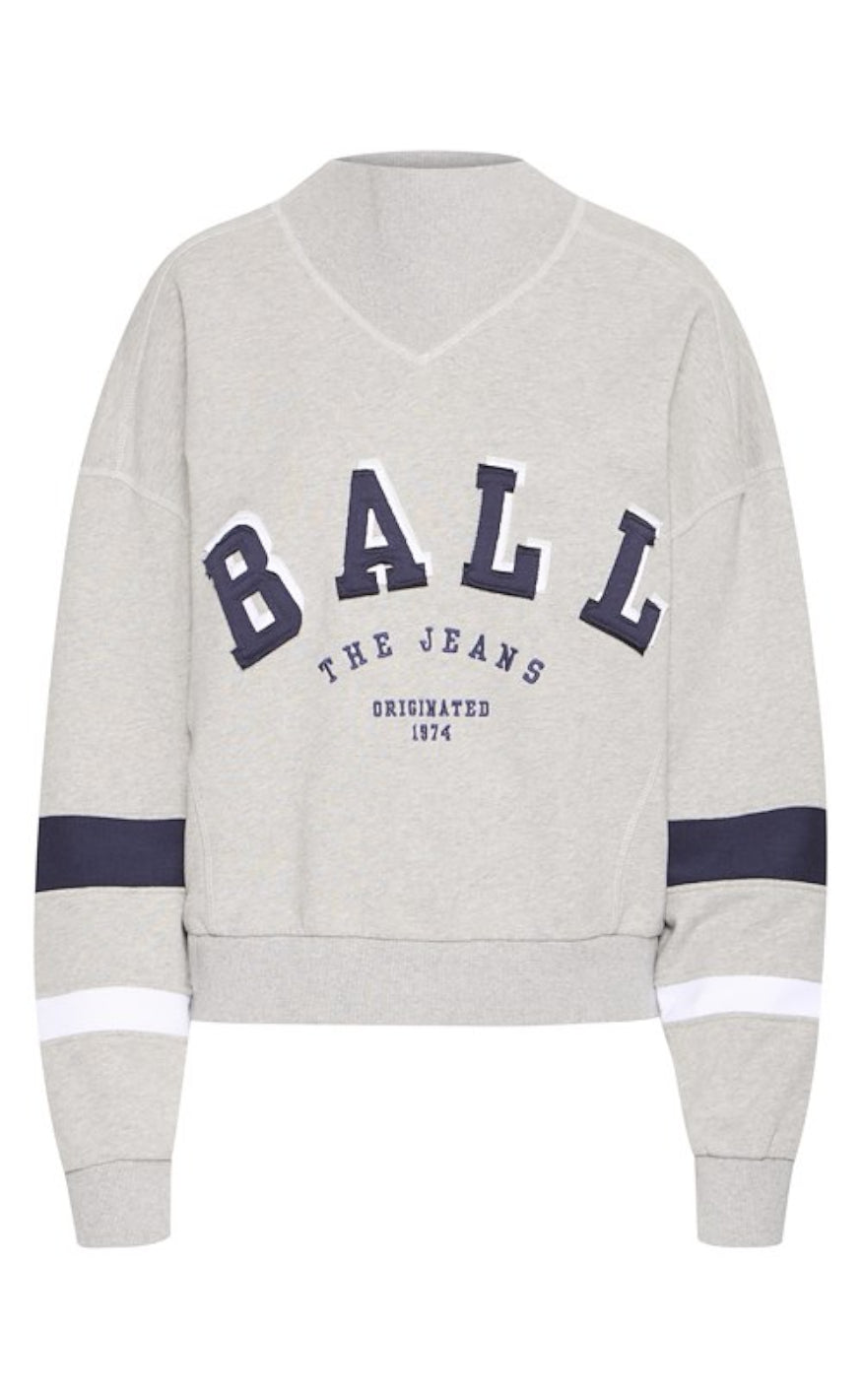 Sweatshirt   Fossati   Medium Grey Melange fra Ball Original