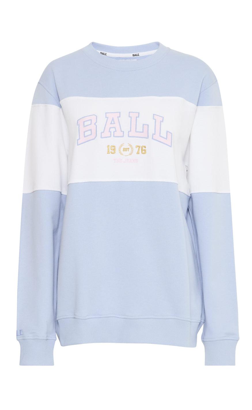 Sweatshirt   J. Montana   Creamy Blue fra Ball Original