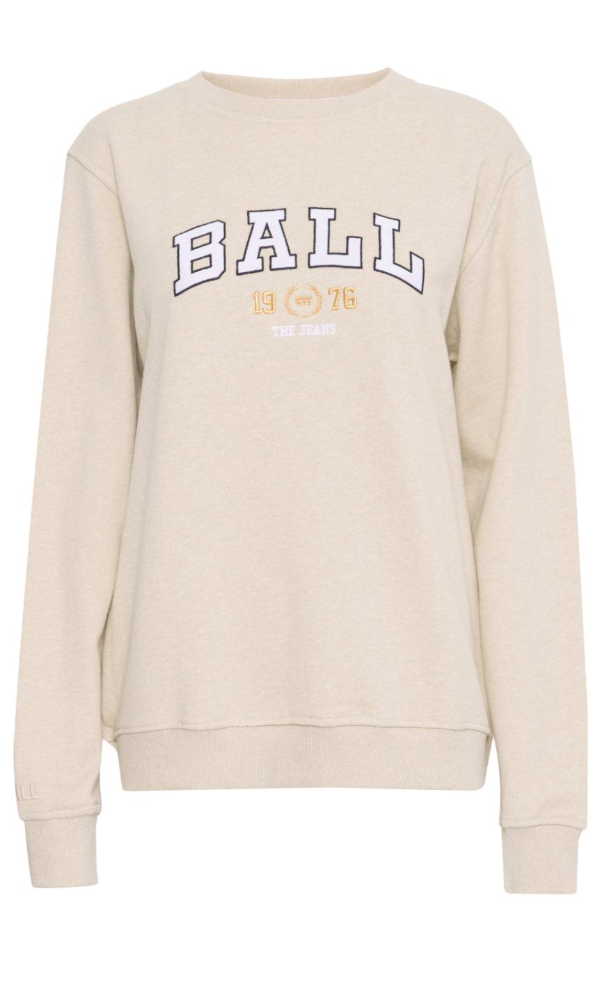 Sweatshirt   L. Taylor   Beige Melange fra Ball Original