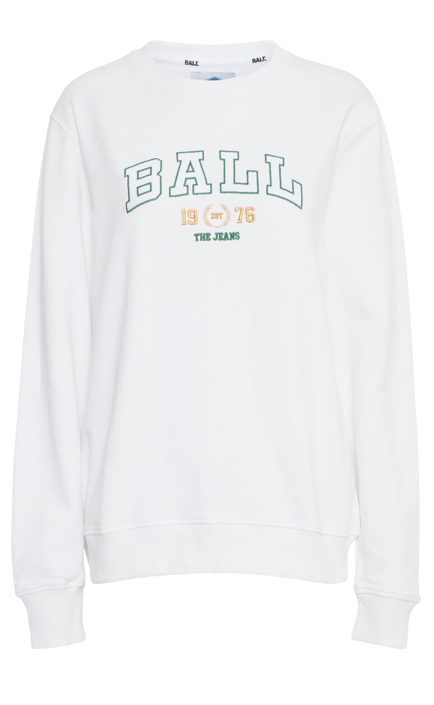Sweatshirt    L. Taylor   Bright White fra Ball Original