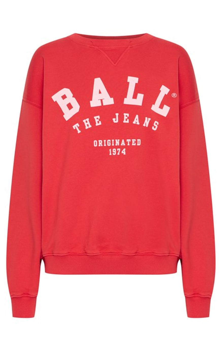 Sweatshirt   Maldini   Chinese Red fra Ball Original