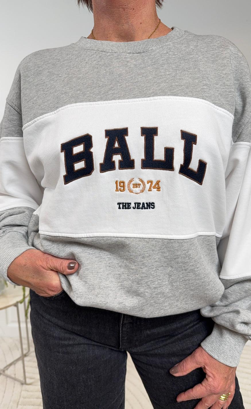 Sweatshirt   Montana   Medium Grey Melange fra Ball Original