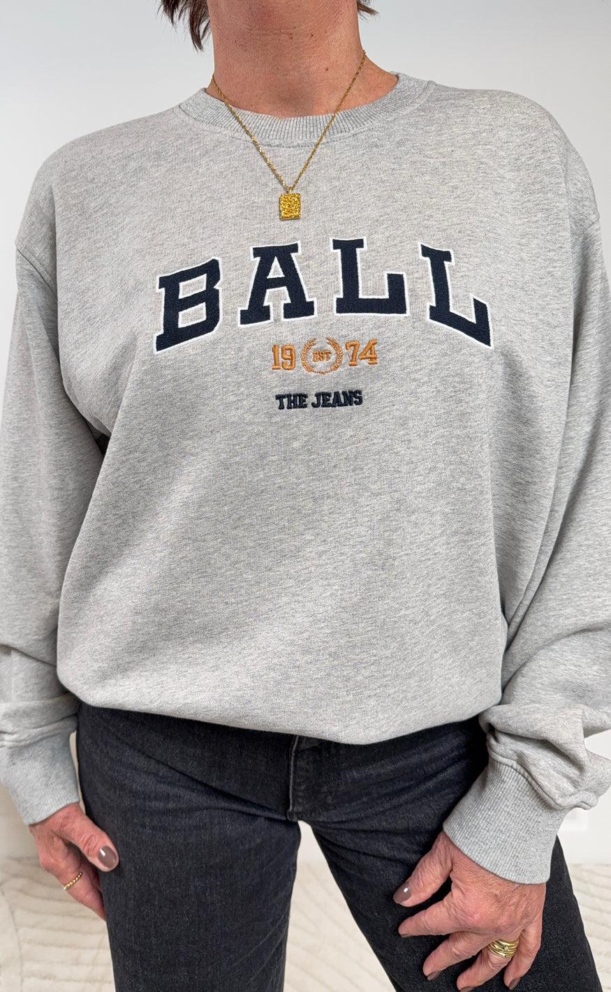 Sweatshirt   Taylor   Medium Grey Melange fra Ball Original