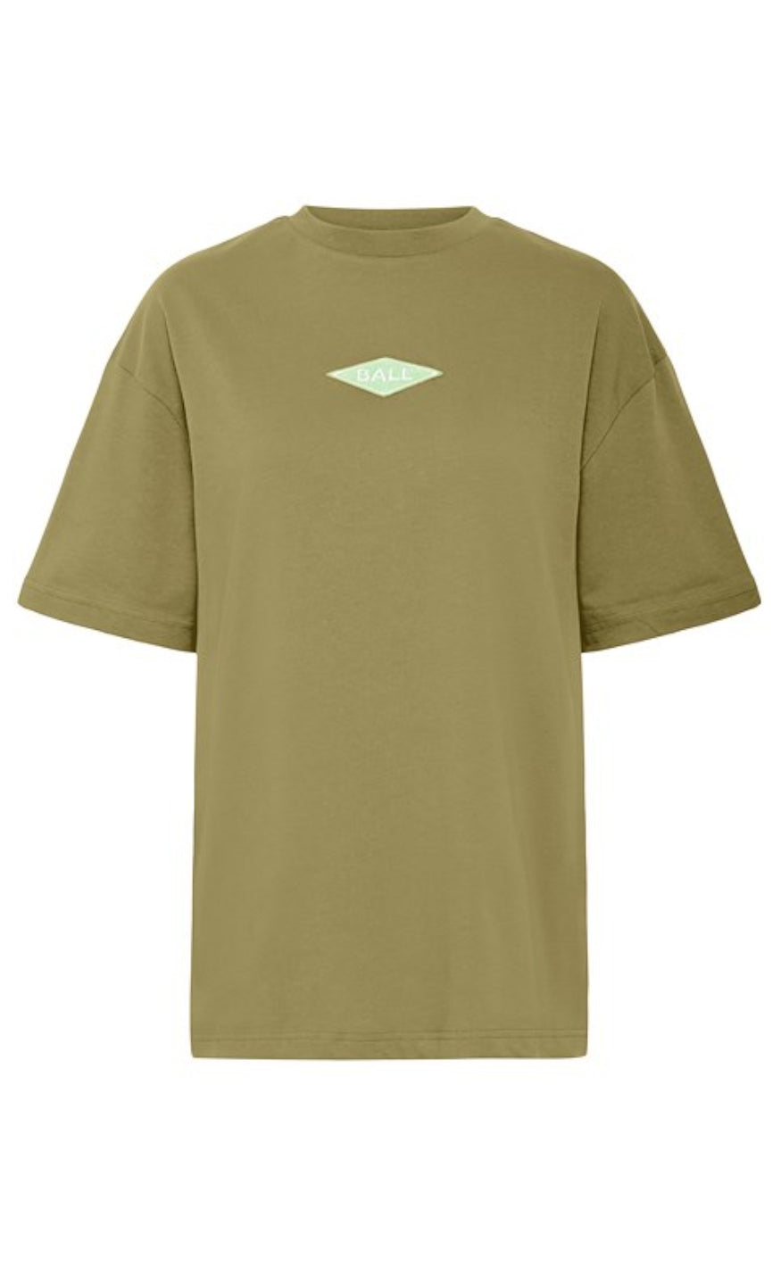 T Shirt   Rimini   Moss Green fra Ball Original