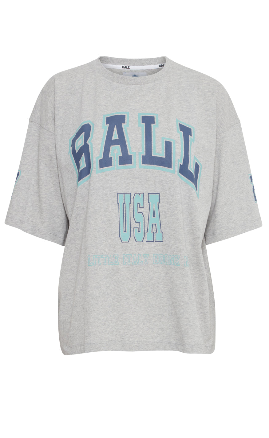 T Shirt   D. Adams   Grey fra Ball Original