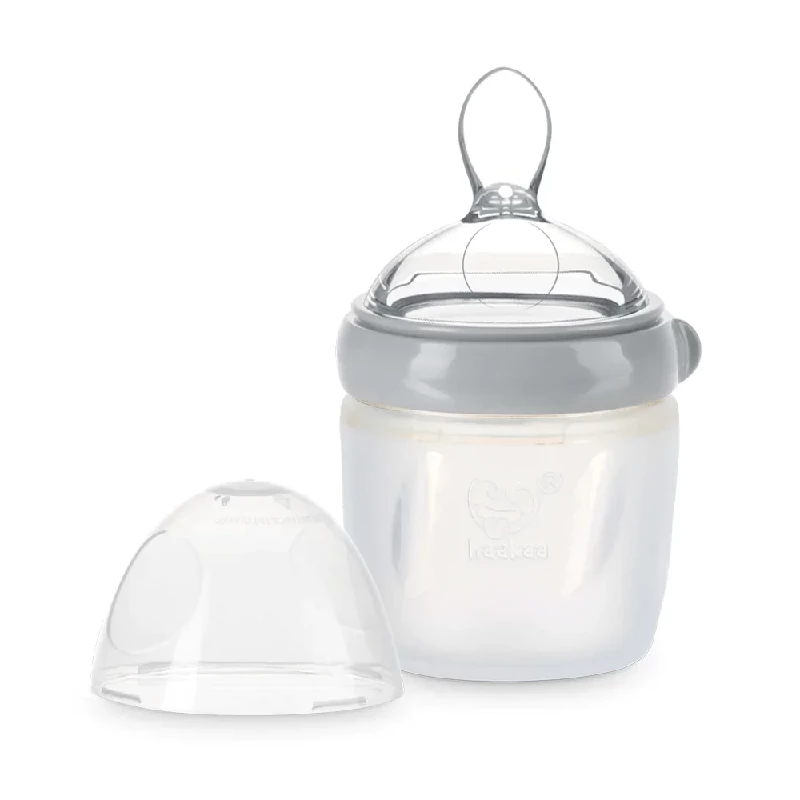 Silicone Feeding Spoon Bottle 160ml   Grey fra Haakaa