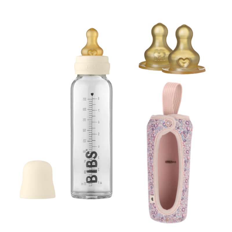 Bottle Bundle   No11   Stor   Ivory Eloise Blush fra Bibs