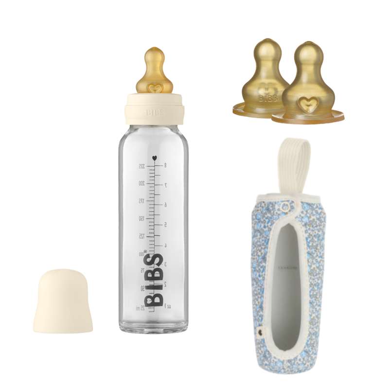Bottle Bundle   No12   Stor   Ivory Eloise Blue fra Bibs