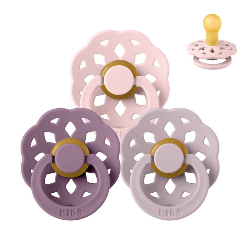 Rund Boheme Sut Sampak 3 Stk. Str. 1 Lovely Lilacs fra Bibs