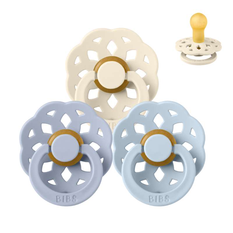 Rund Boheme Sut Sampak 3 Stk. Str. 1 Soft And Clear fra Bibs