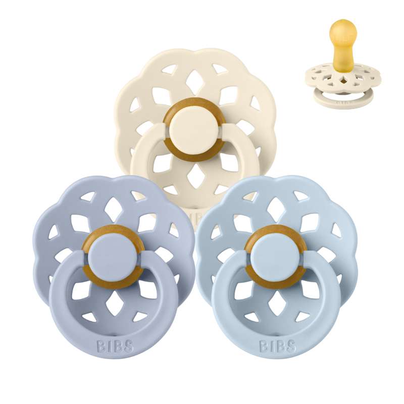 Rund Boheme Sut Sampak 3 Stk. Str. 2 Soft And Clear fra Bibs