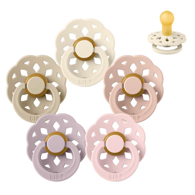 Rund Boheme Sut Sampak 5 Stk. Str. 1 Soft And Gentle fra Bibs