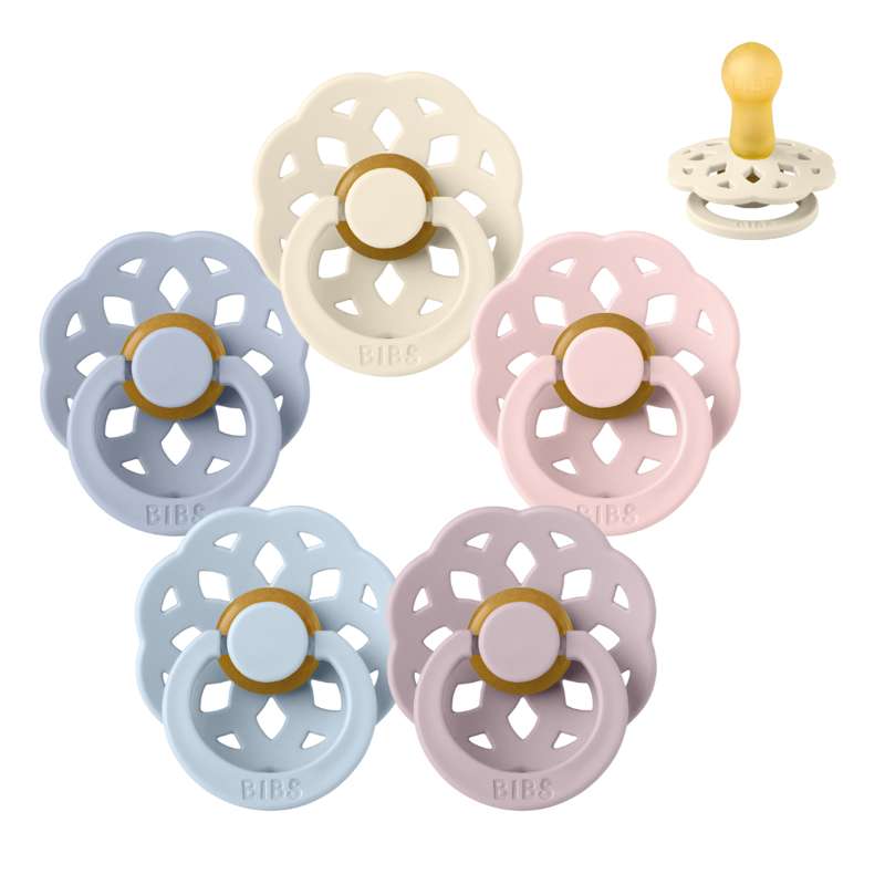Rund Boheme Sut Sampak 5 Stk. Str. 2 The Babyshower Collection fra Bibs