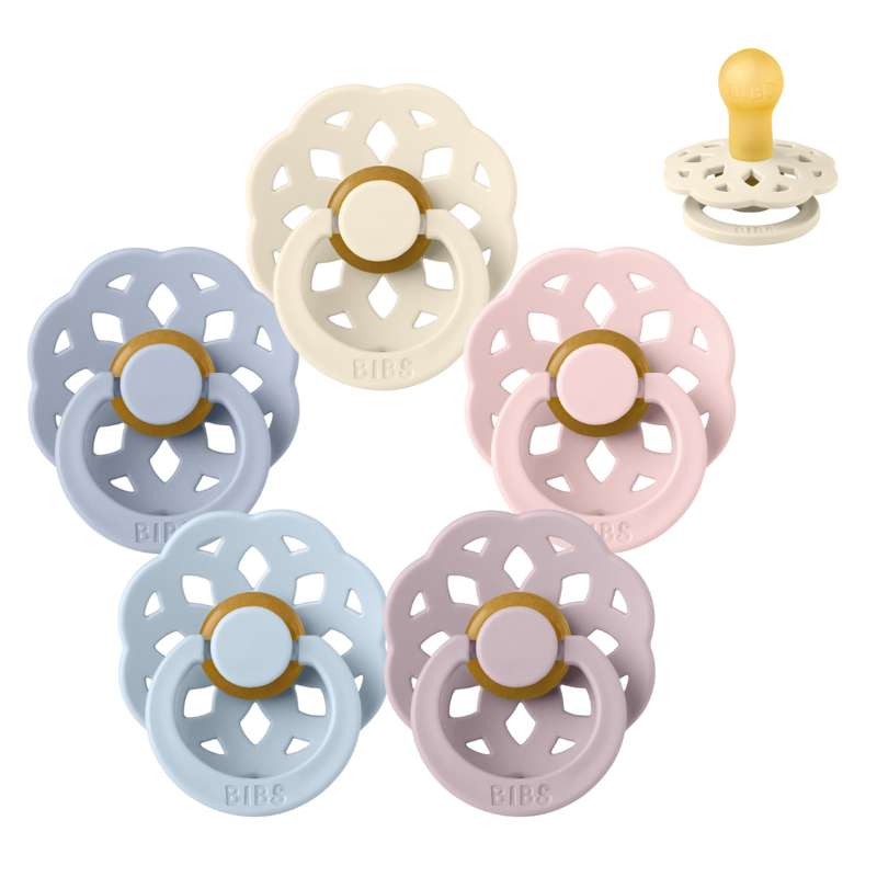 Rund Boheme Sut Sampak 5 Stk. Str. 1 The Babyshower Collection fra Bibs