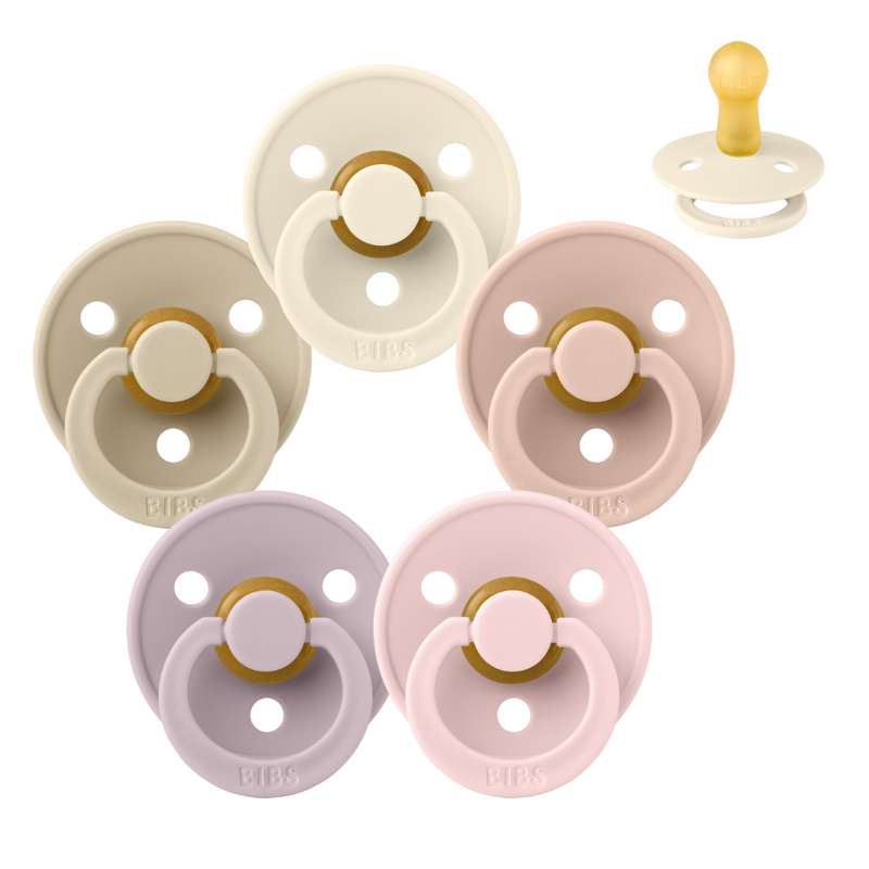 Rund Colour Sut   Sampak   5 Stk.   Str. 2   Soft And Gentle fra Bibs