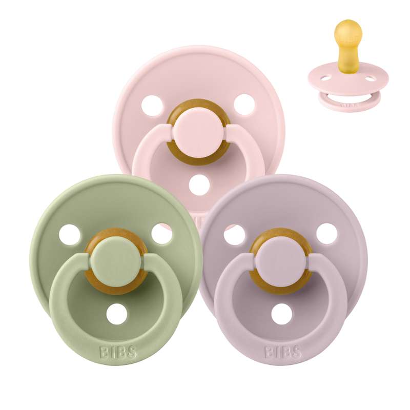 Rund Colour Sut   Sampak   3 Stk.   Str. 2   Springtime In Paris fra Bibs