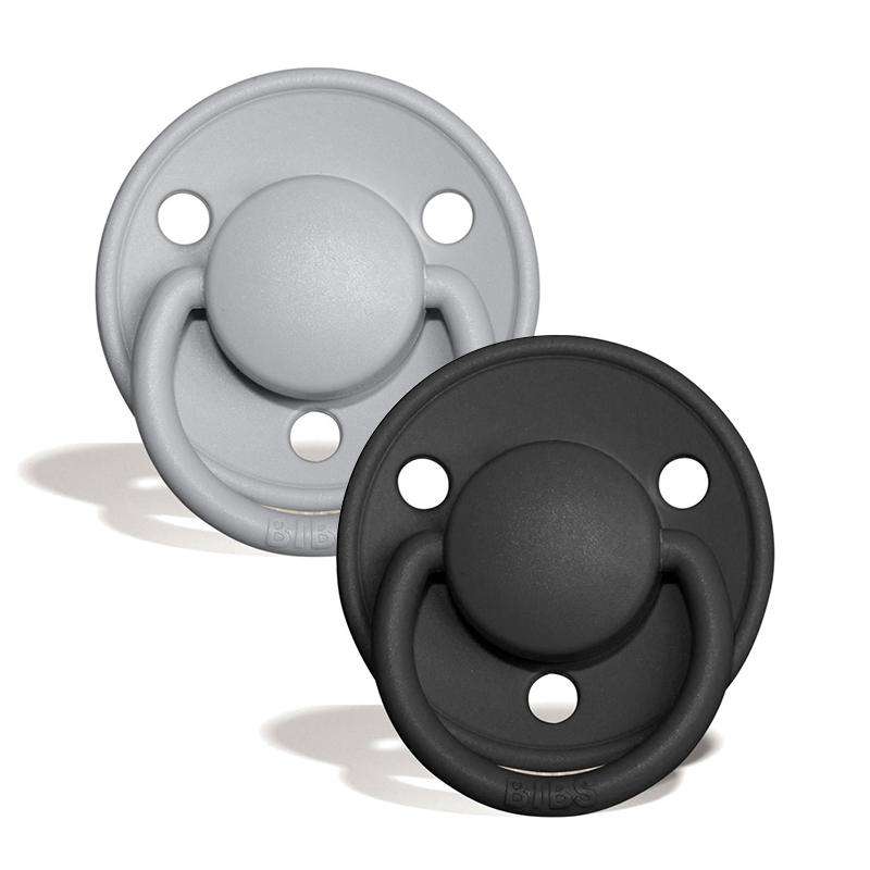 De Lux Sut 2 Pak Onesize Silikone Cloud Black fra Bibs