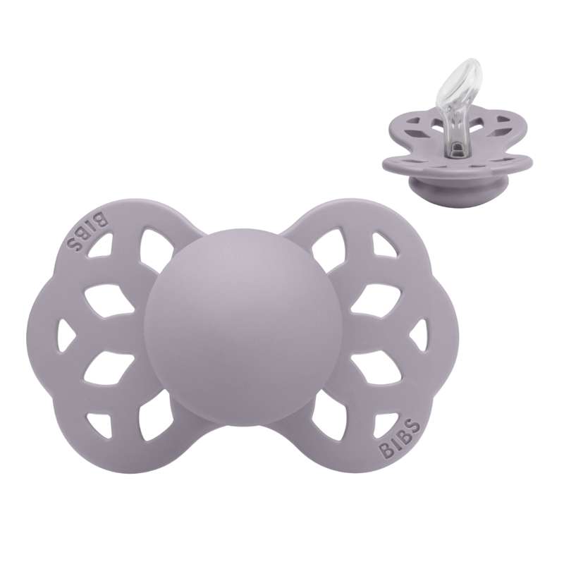 Anatomisk Infinity Sut   Str. 1   Silikone   Fossil Grey fra Bibs