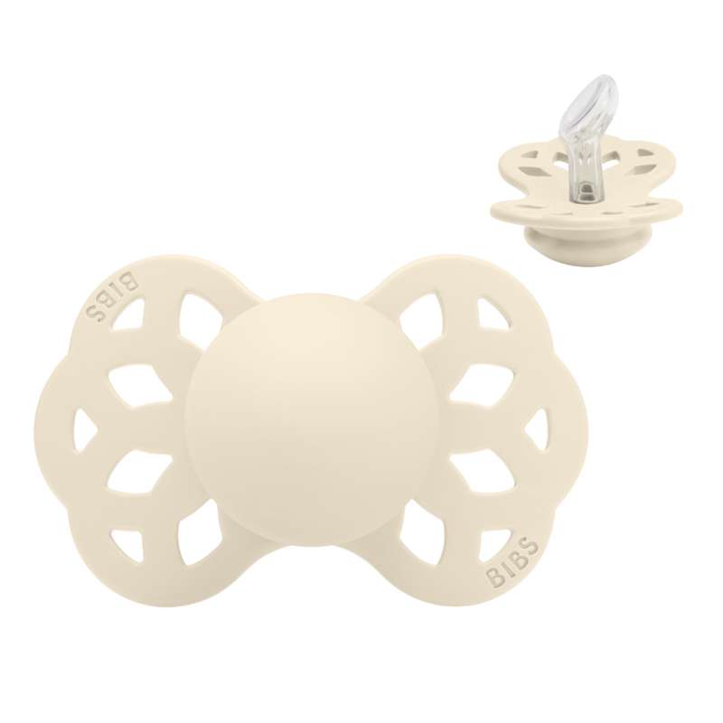 Anatomisk Infinity Sut   Str. 1   Silikone   Ivory fra Bibs