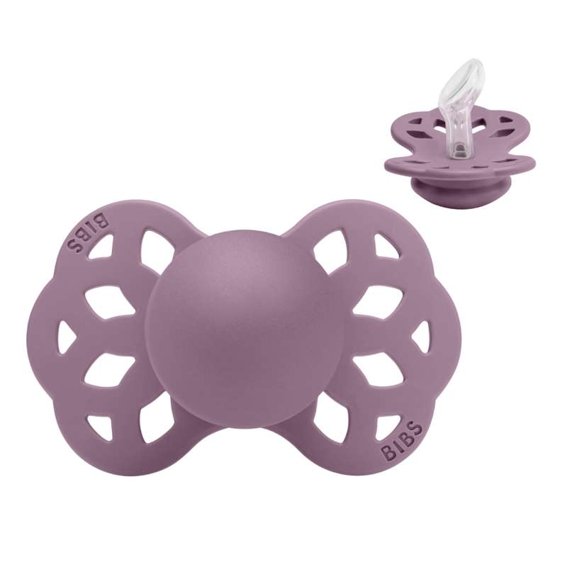Symmetrisk Infinity Sut   Str. 1   Silikone   Mauve fra Bibs