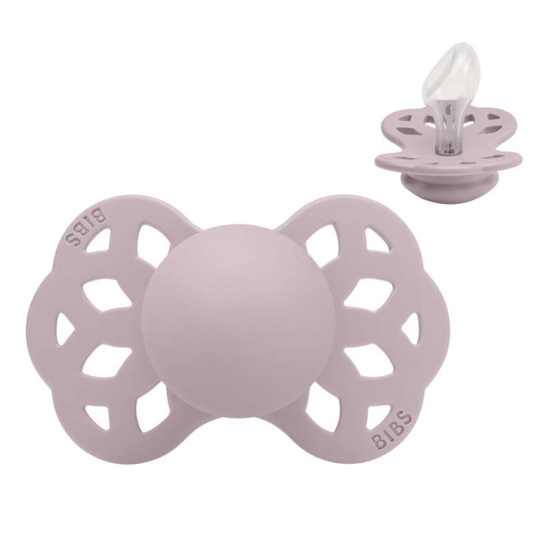 Anatomisk Infinity Sut   Str. 2   Silikone   Dusky Lilac fra Bibs