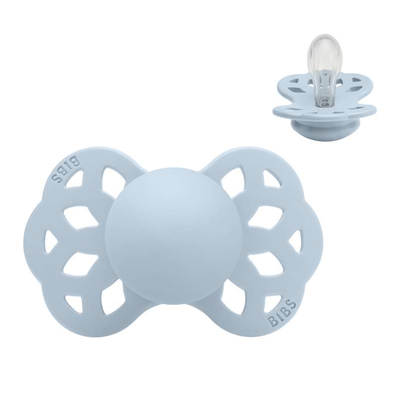 Symmetrisk Infinity Sut   Str. 1   Silikone   Baby Blue fra Bibs