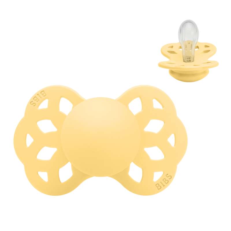Symmetrisk Infinity Sut   Str. 1   Silikone   Pale Butter fra Bibs